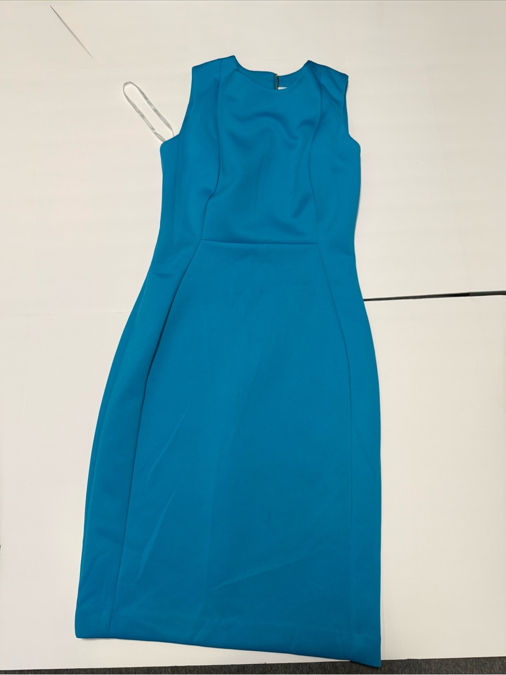 Calvin Klein Teal Sleeveless Sheath Dress